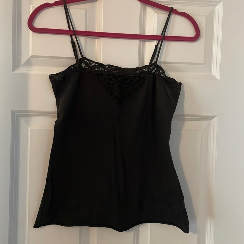 Urban Outfitters, Ruby Sky, black, crochet detail tank, size small